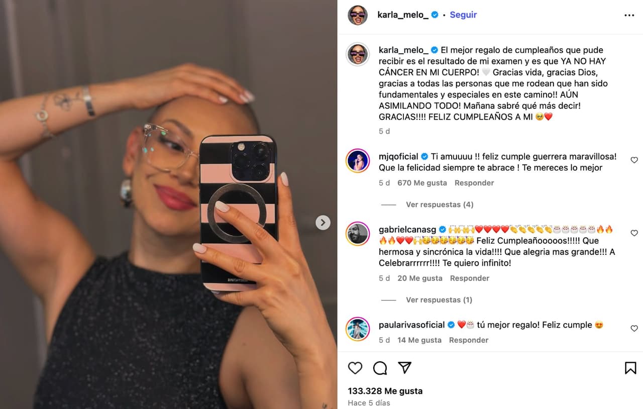 Karla Melo, actriz chilena.