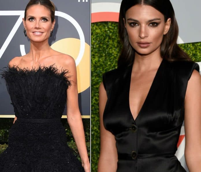 ¡Heidi Klum y Emily Ratajkowski se besan en la boca!