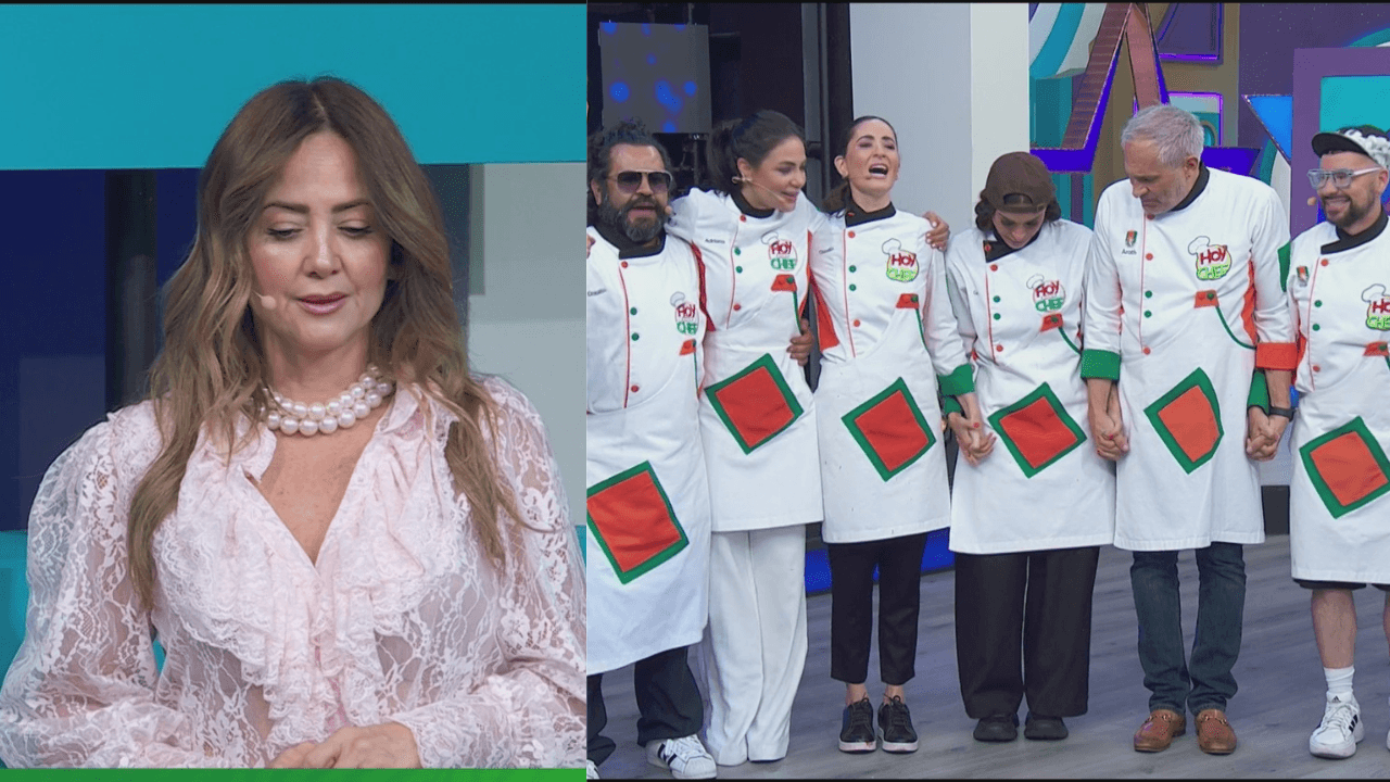 Andrea Legarreta anuncia, con voz entrecortada, a la segunda pareja eliminada de Hoy soy el Chef: "Se acabó el sueño"