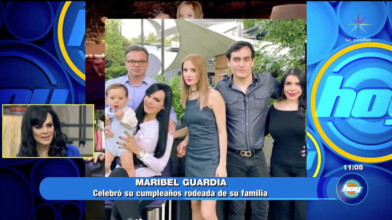 Llegaron su marido Marco Chacon y su hijo Juliancito, con su novia Imelda Garza.