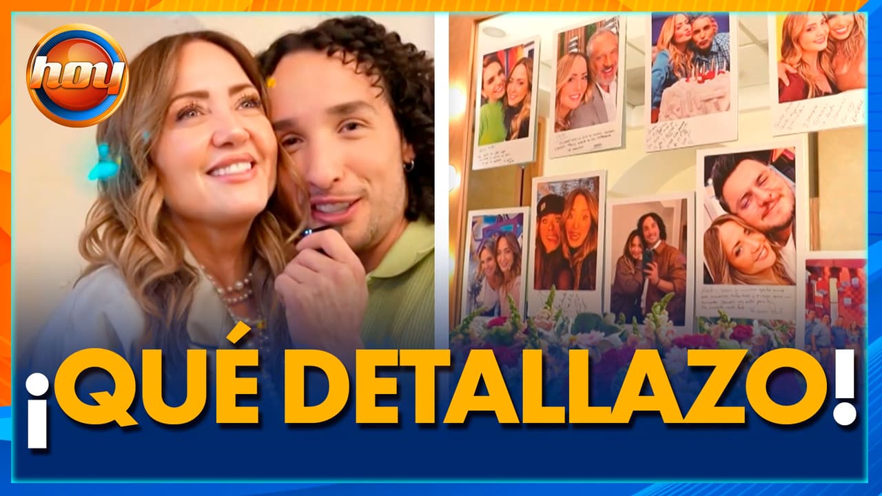 SORPRENDEN a Andrea Legarreta con un EMOTIVO REGALO en su camerino
