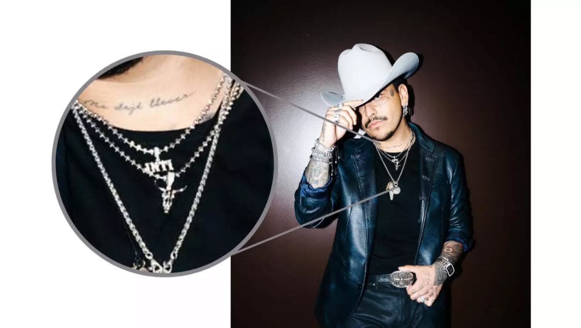 Christian Nodal usa dije con la palabra 'Inti'