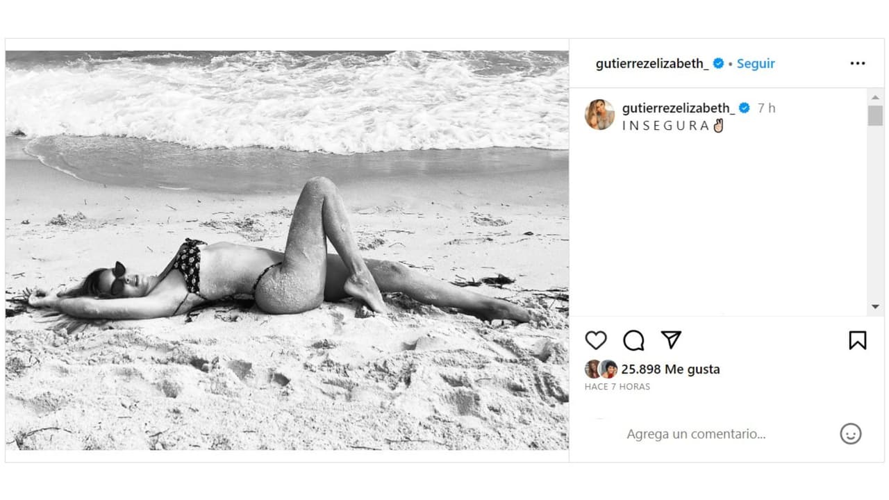 Elizabeth Gutiérrez realizó esta publicación en su cuenta de Instagram.