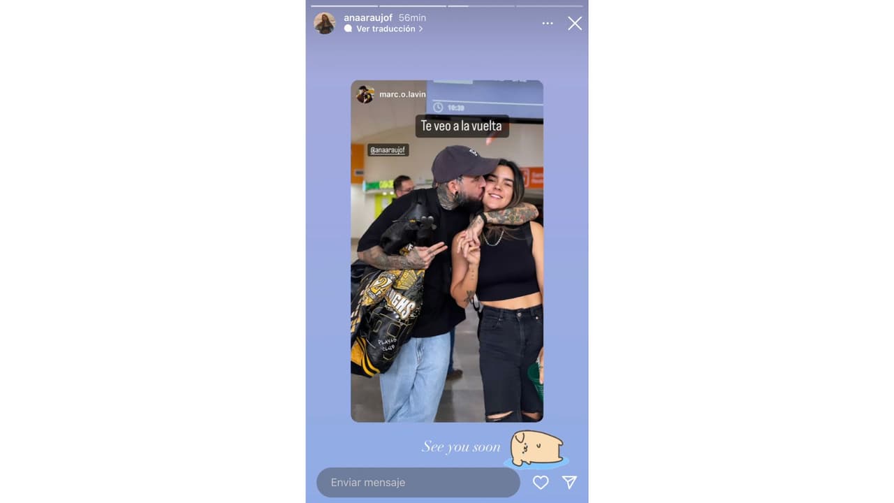 Ana Araujo, esposa de Pablo Lyle, se despidió de su supuesto novio Marco Lavin.