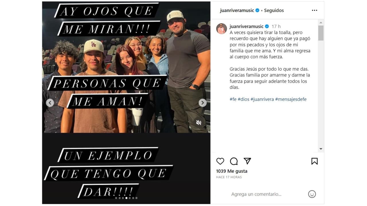 Juan Rivera lanzó mensaje tras demanda presentada por hijos de Jenni Rivera a su abuelo, don Pedro.