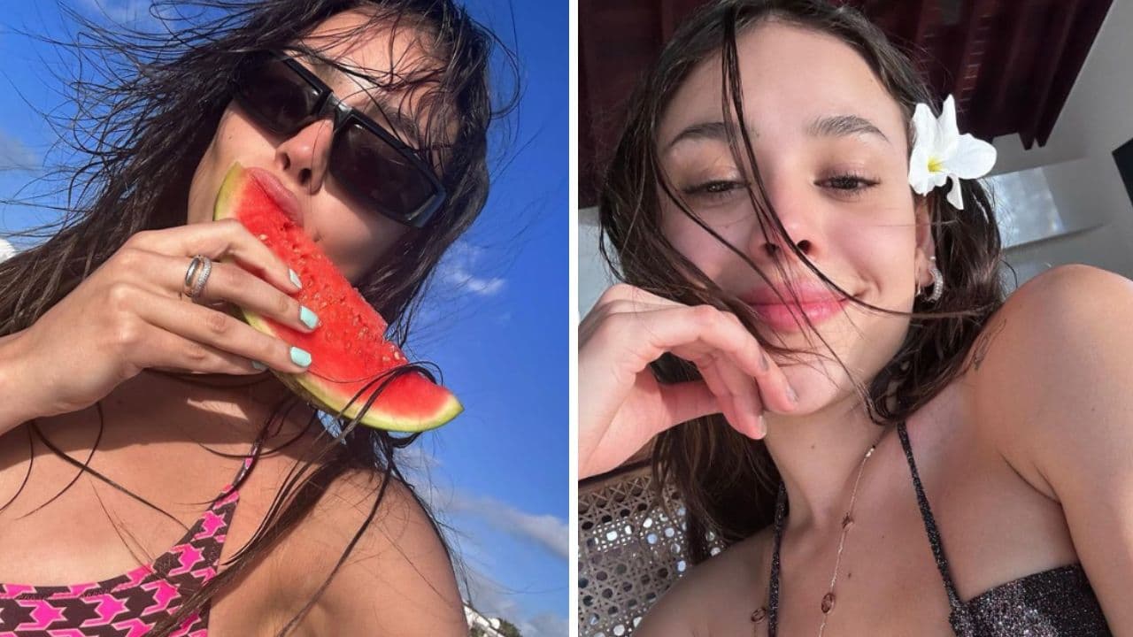Danna Paola disfruta de sus vacaciones por el Caribe