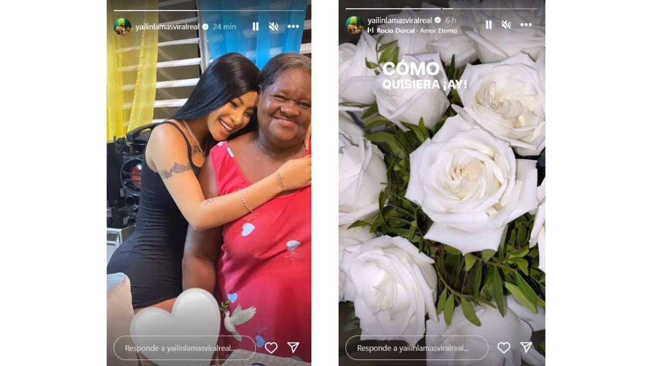 Yailin compartió estas Historias en Instagram.
