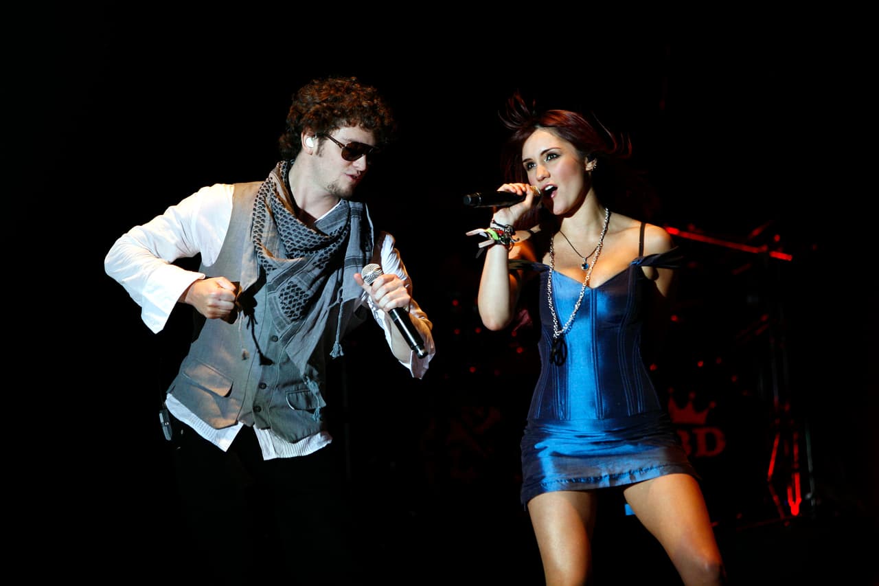 Christopher Uckermann y Dulce María en la gira del adiós de RBD.
