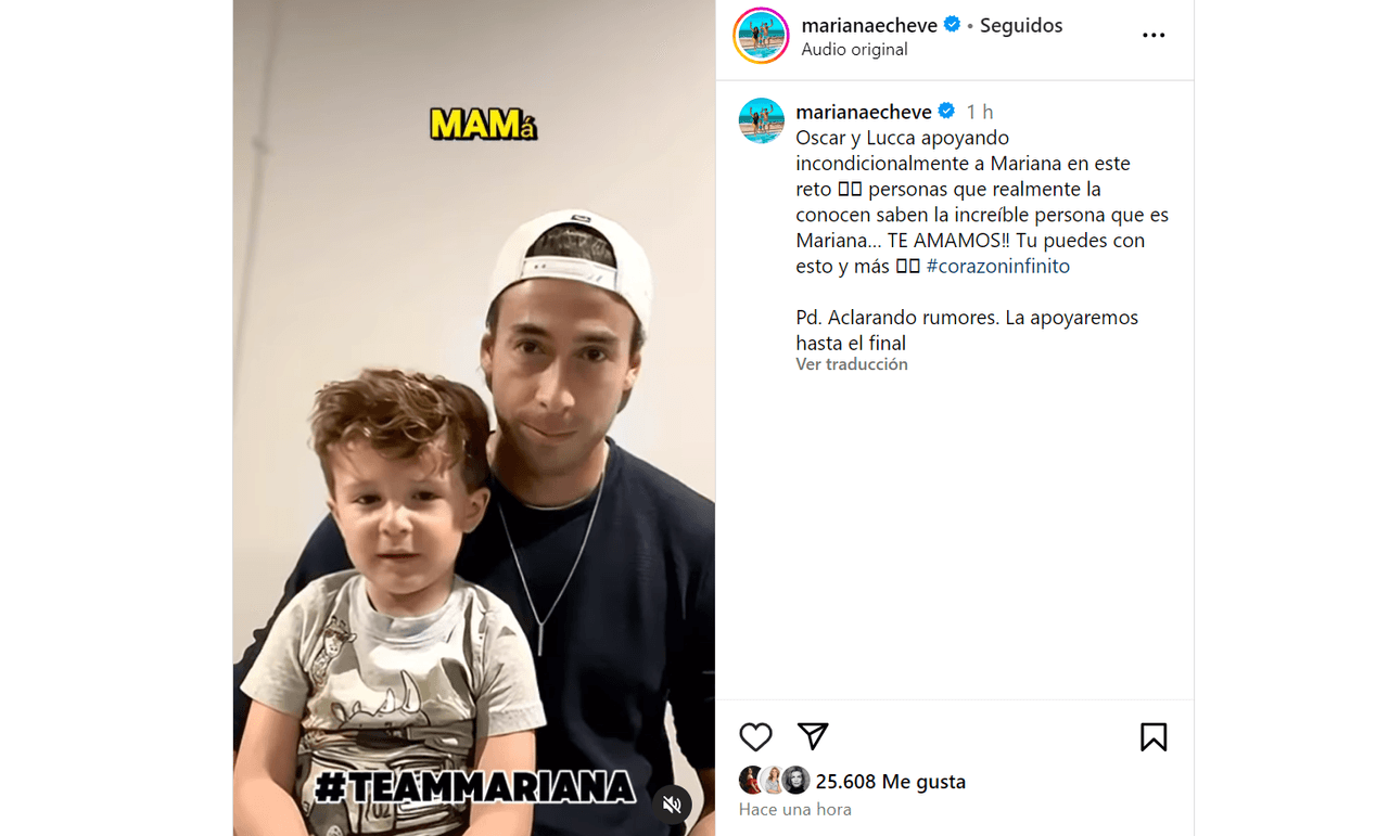 Esposo de Mariana Echeverría le manda mensaje