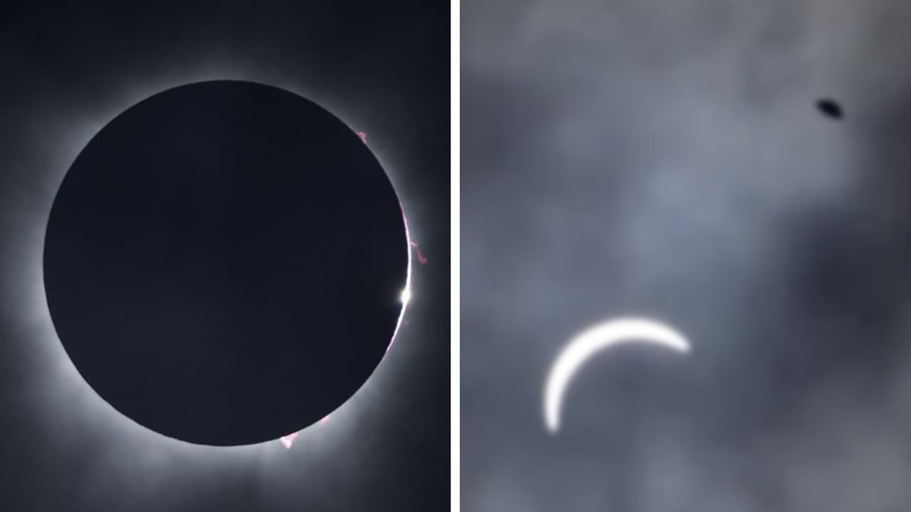 Ovnis son captados en México durante el eclipse solar y los videos impactan a Internautas