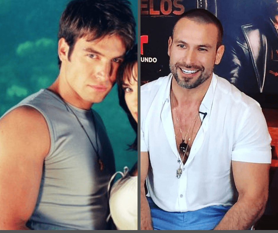 Rafael Amaya era "Paco" un jovencito de buen corazón con "Perla". El cambio no pudo ser mayor a 17 años de distancia, ahora como un narcotraficante en "El Señor de los Cielos".