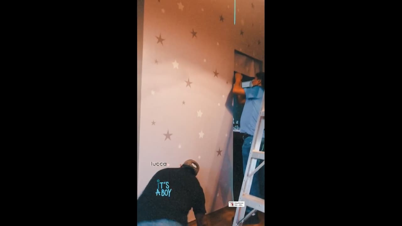 Mariana Echeverría decoró el cuarto de Lucca con estrellas