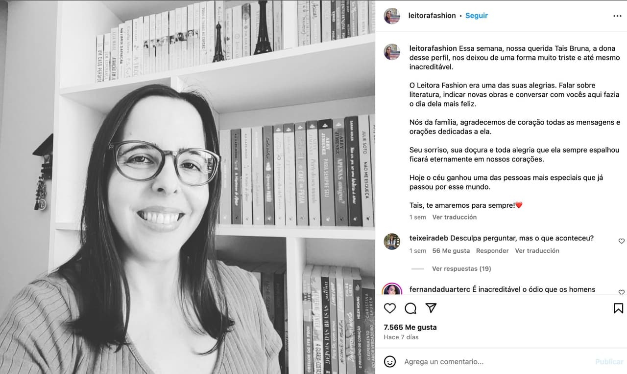 Taís Bruna de Castro, influencer brasileña.