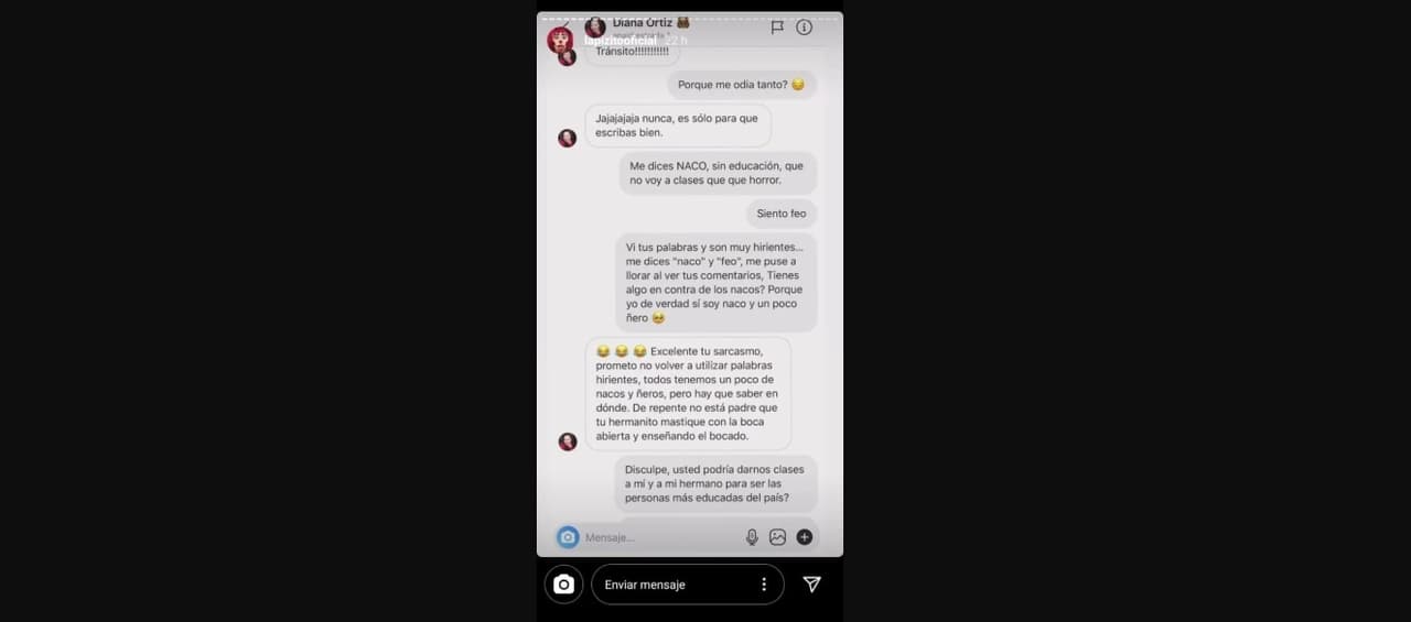 Lapizito compartió los insultos que recibió por una fan en Instagram