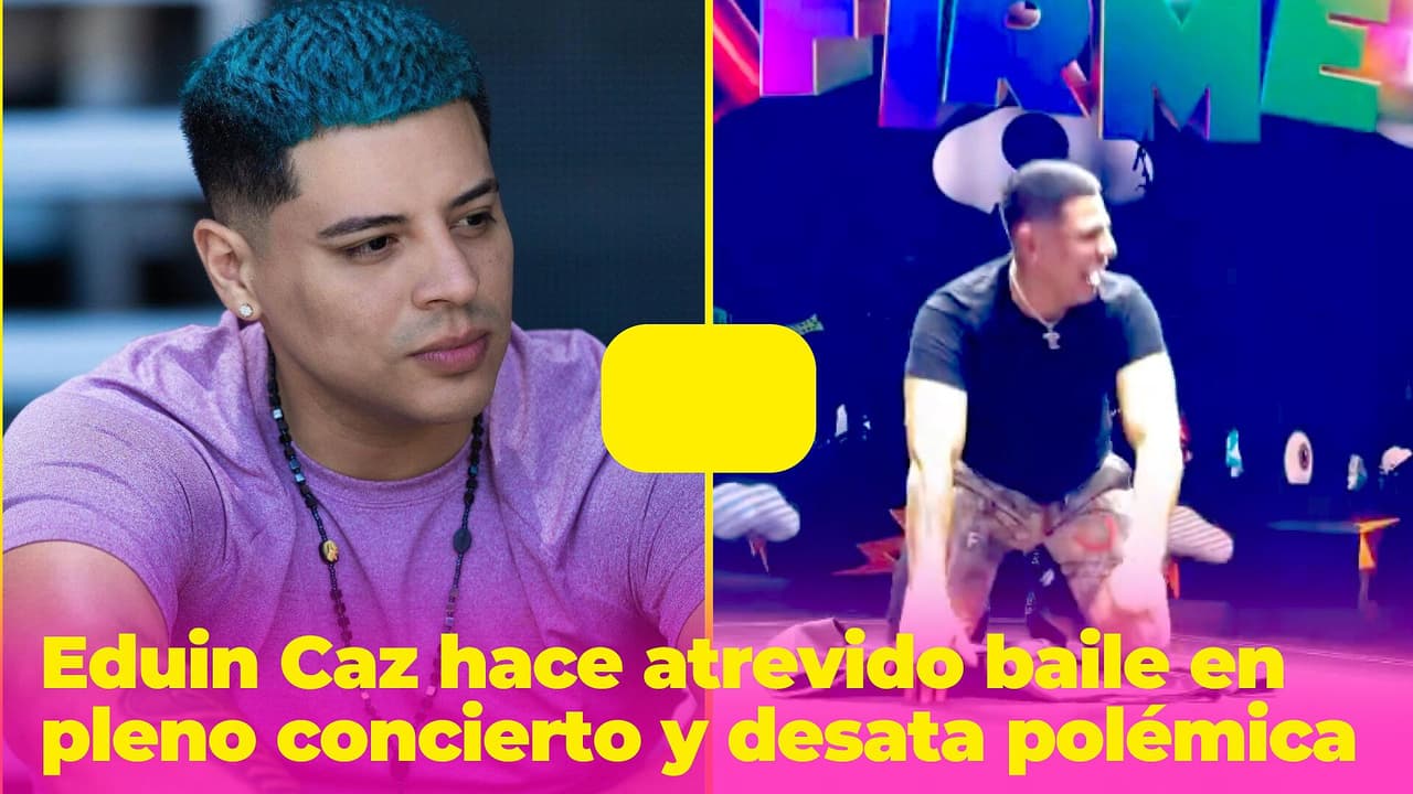 Eduin Caz hace atrevido baile frente a miles en pleno concierto y desata polémica