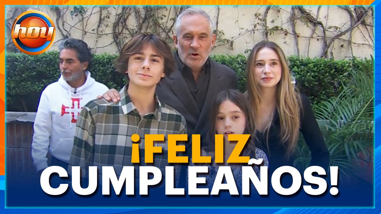 Hijos de Arath de la Torre le desean los mejor en su cumpleaños