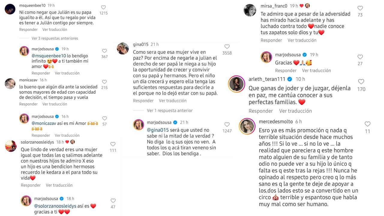 Marjorie de Sousa respondió las críticas y muestras de cariño