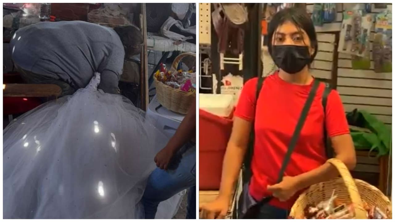 Comerciantes se unen para hacer fiesta de XV años a vendedora de dulces en México