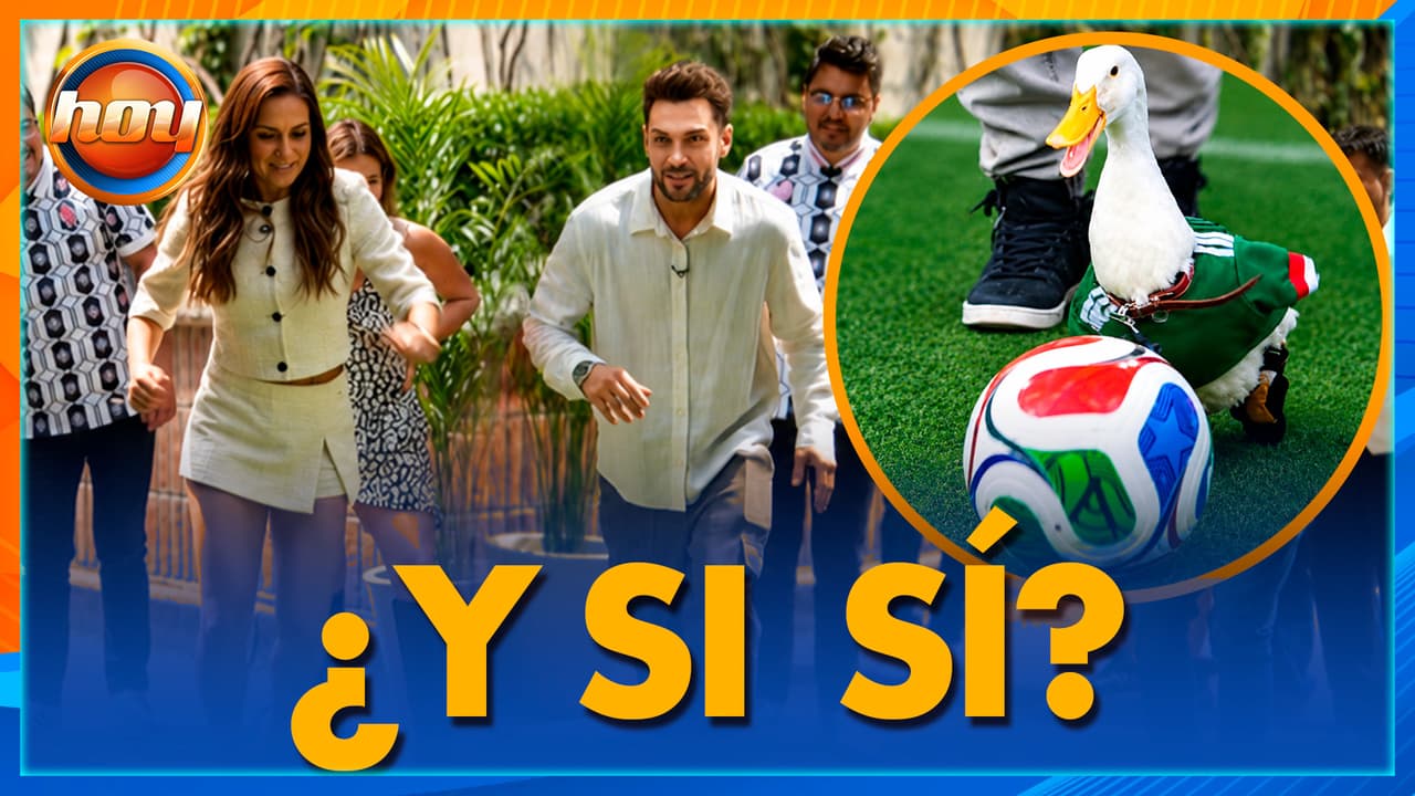 ¡Merlín se roba el show! El pato le enseña a Nicola y Tania cómo anotar un gol