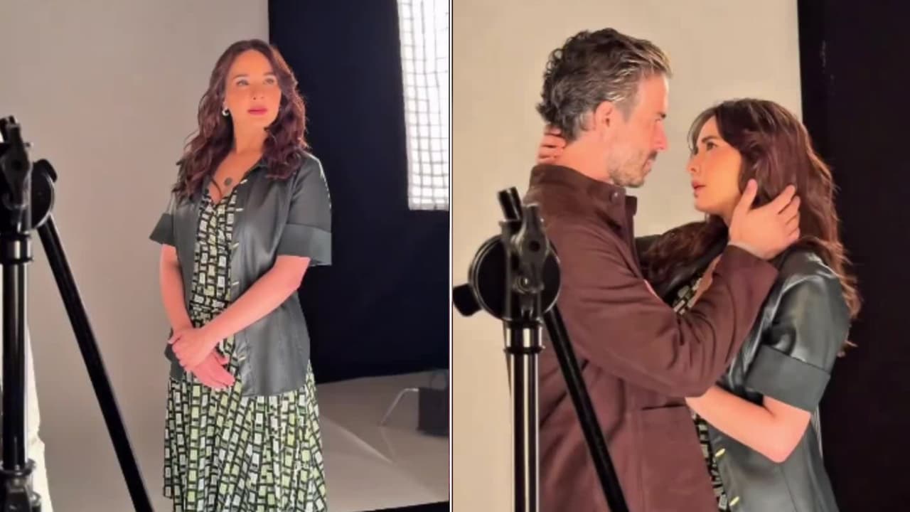 Adriana Louvier posa para 'Hermanas: Un Amor Compartido'