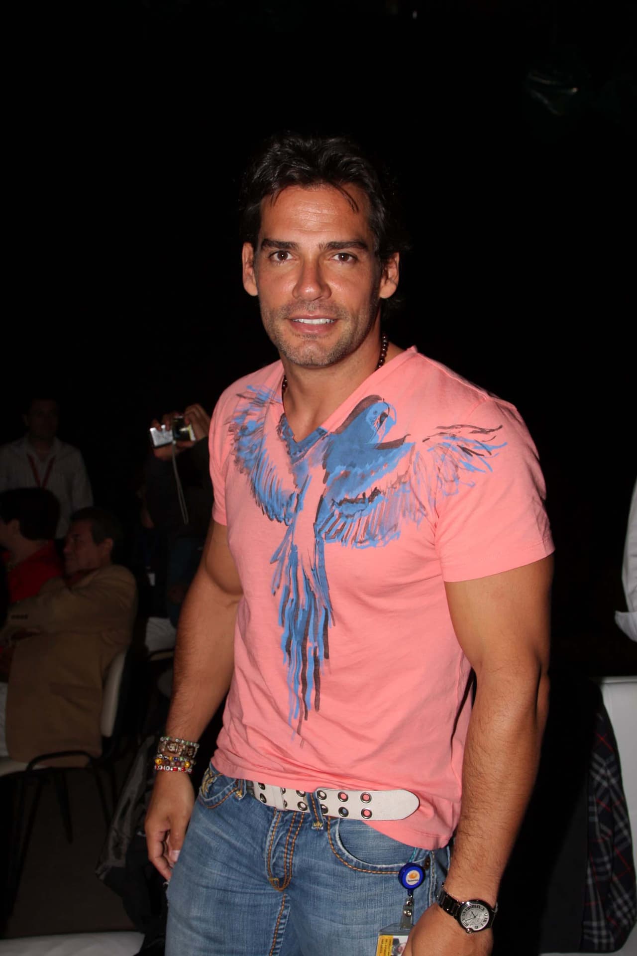 El actor chileno Cristian de la Fuente durante el final de la telenovela "Amor Bravio", evento realizado en el foro 10 de Televisa San Angel, en la Ciudad de México el Domingo 21 de Octubre.