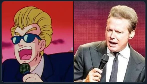 El peinado básico de Luis Miguel era una de las características del referi de Dragon Ball.