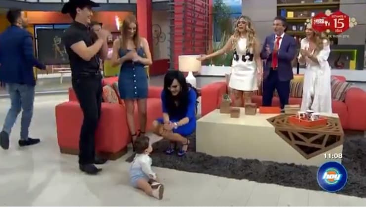 La familia de Maribel Guardia la sorprendió en 'Hoy'