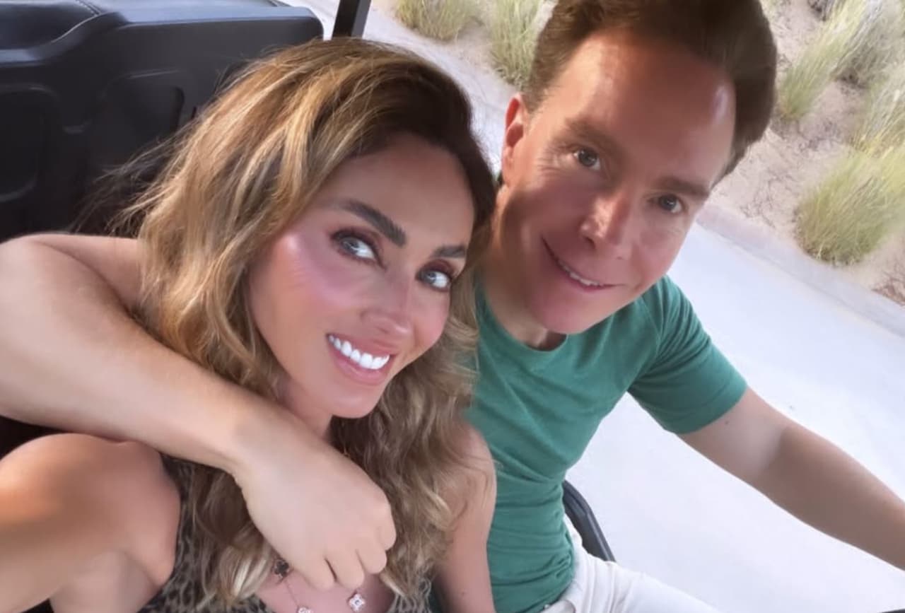 Anahí y su esposo Manuel.