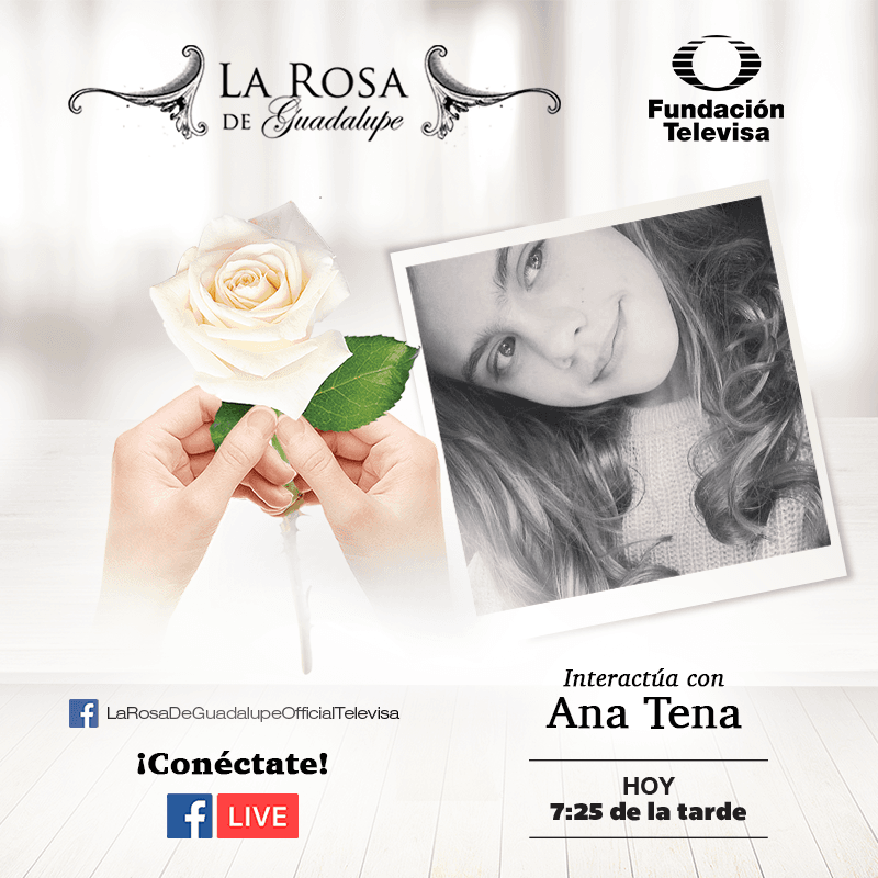 ESTE JUEVES: ¡No te pierdas un nuevo Facebook Live de La Rosa! Ana Tena estará con nosotros