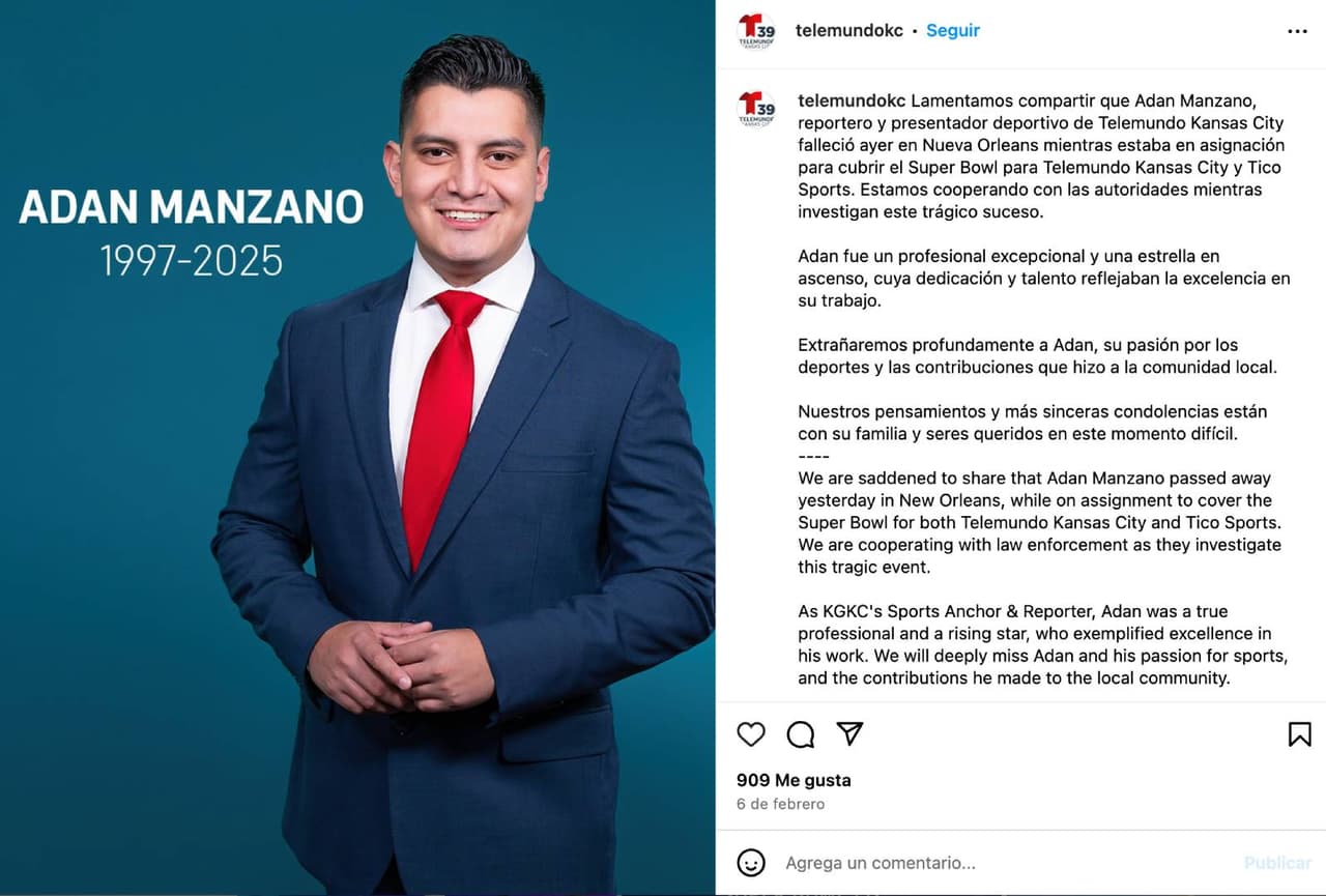 Adan Manzano, periodista mexicano.