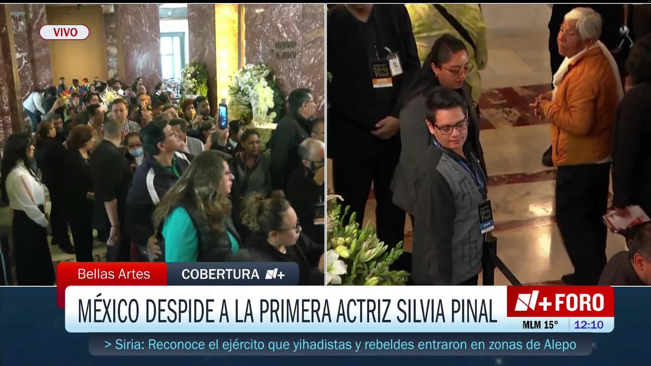 Así dicen fans adiós a Silvia Pinal en su homenaje en el Palacio de Bellas Artes