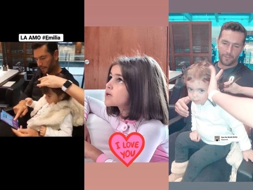 Martín Fuentes dejó ver cómo quedaron sus hijas tras el cambio de look