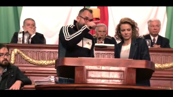 Grabaciones en el Senado de la República