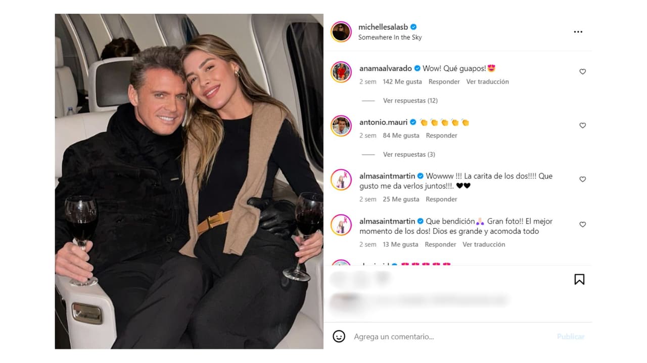 Michelle Salas y Luis Miguel.