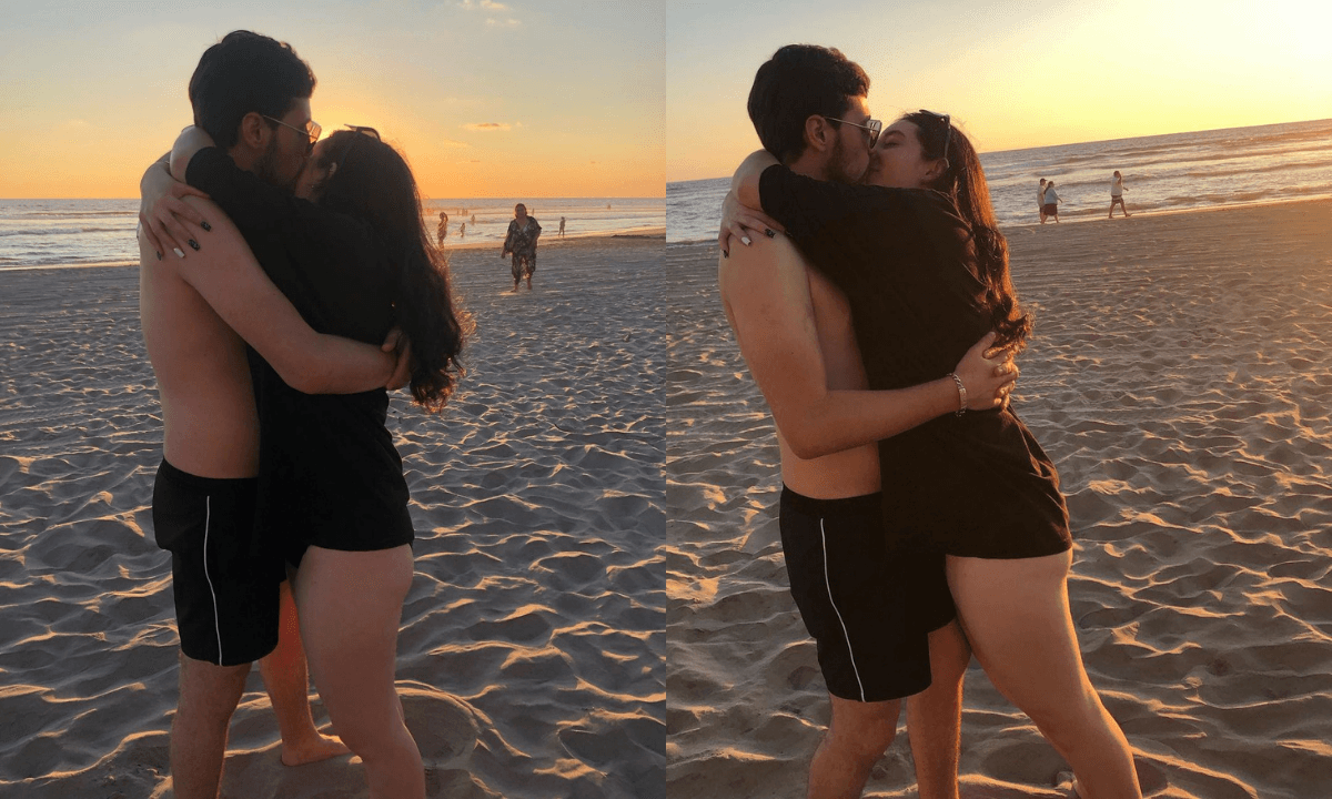 Vicky Fayad protagonizó románticas postales junto a su novio José Antonio