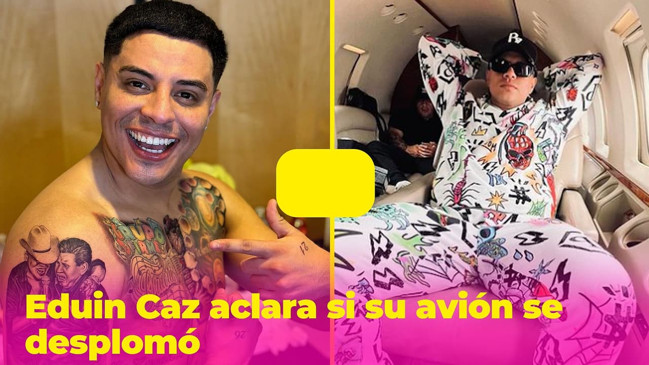 Eduin Caz aclara si su avión se cayó en pleno vuelo