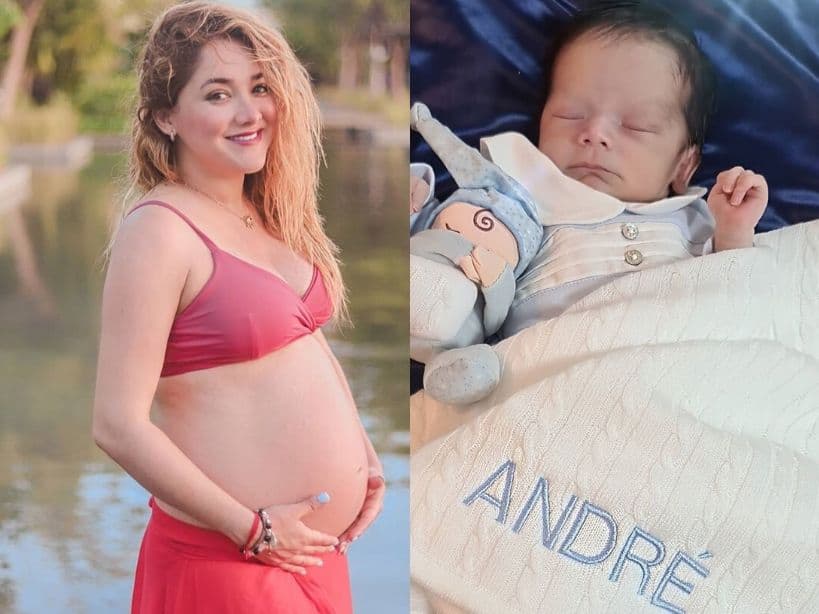 A días de dar a luz, Sherlyn confiesa por qué no puede dejar de ver al pequeño André