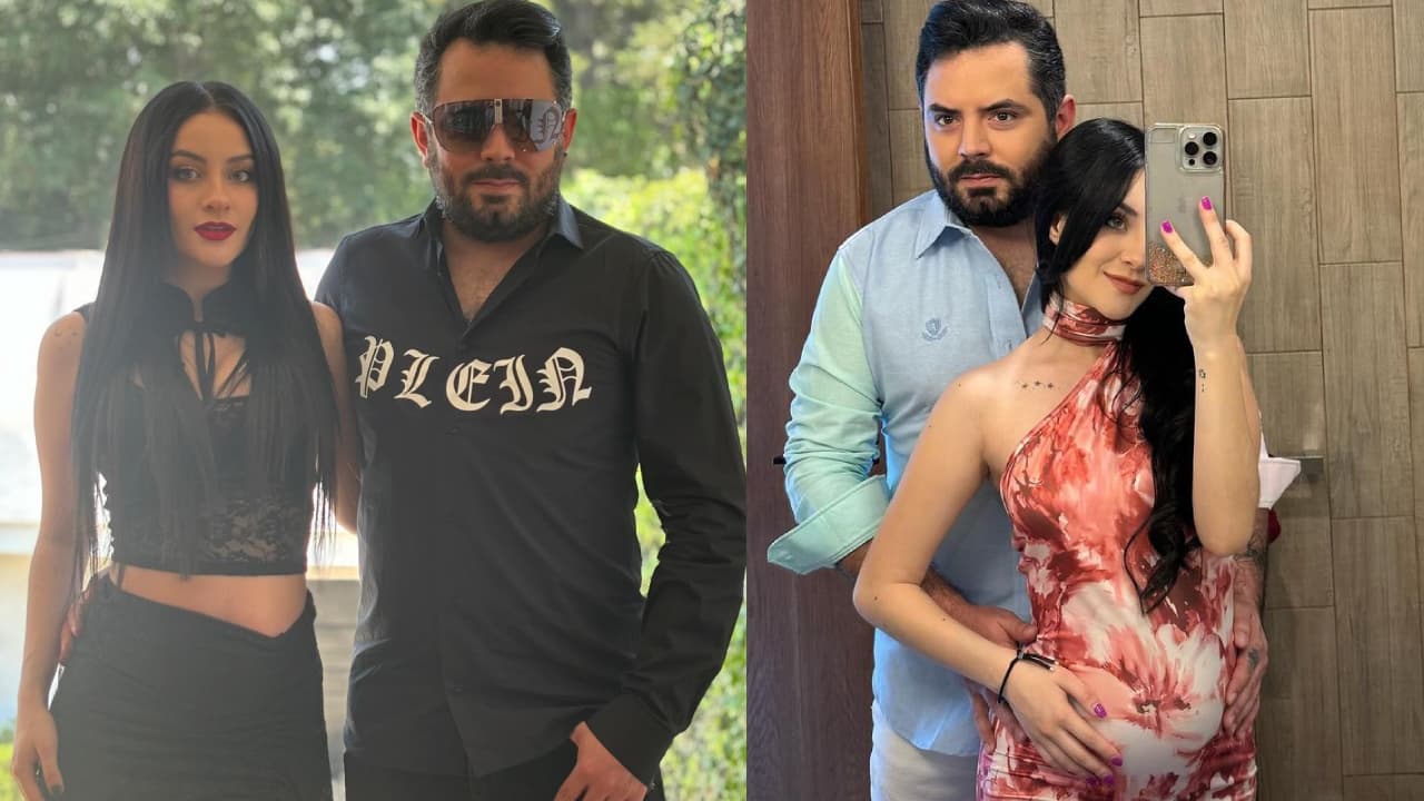 Novia de José Eduardo Derbez muestra la carita de su hija en fotos y revela: “Tiene la barba partida como su papá”