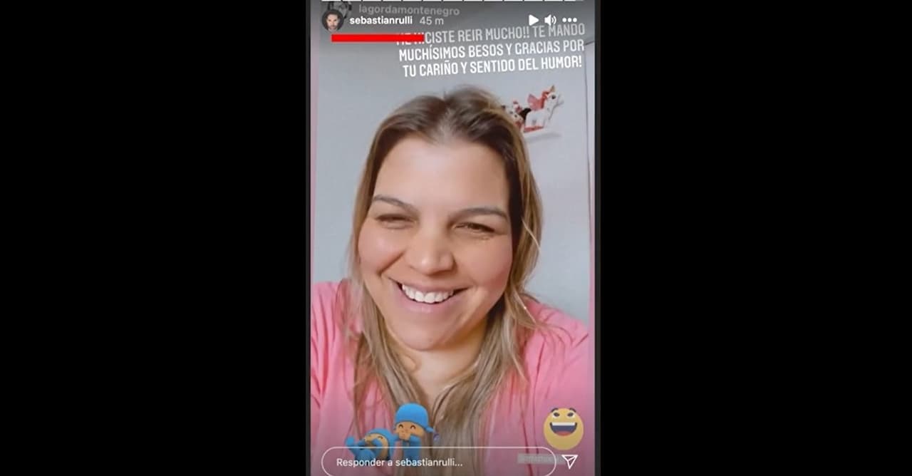La mujer se mostró eufórica con la reacción del galán de telenovelas.