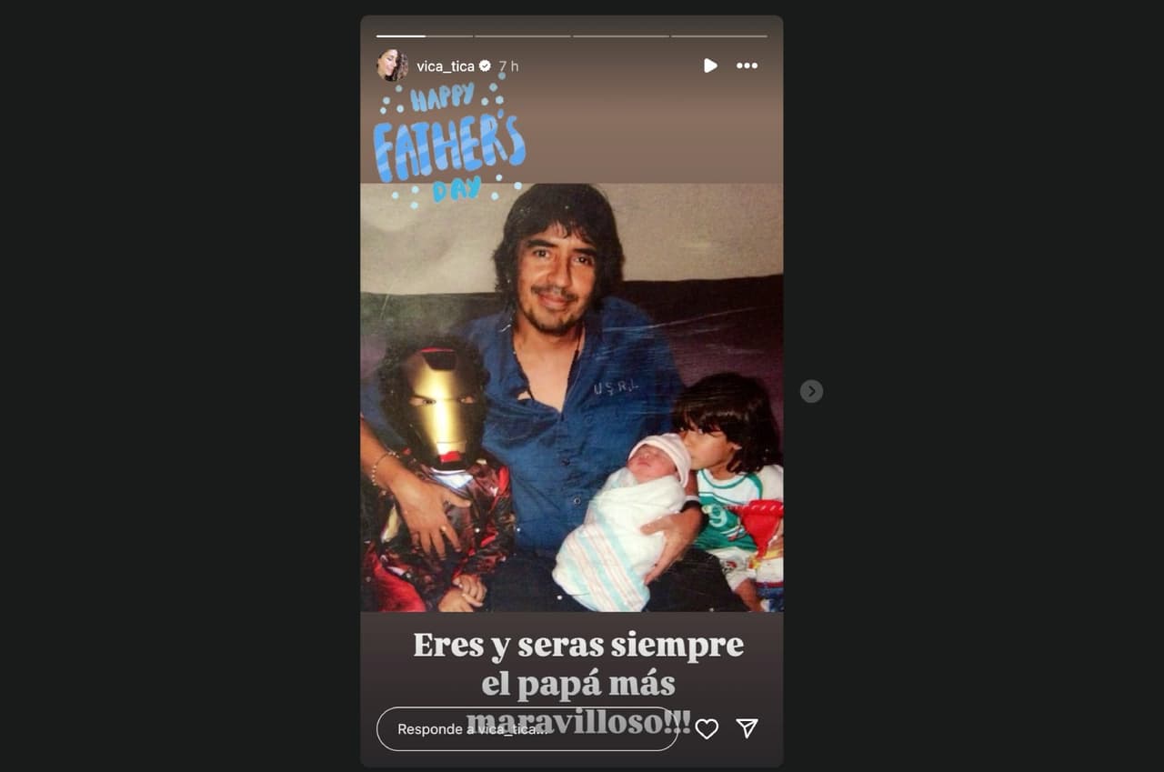 Memo del Bosque y sus hijos.