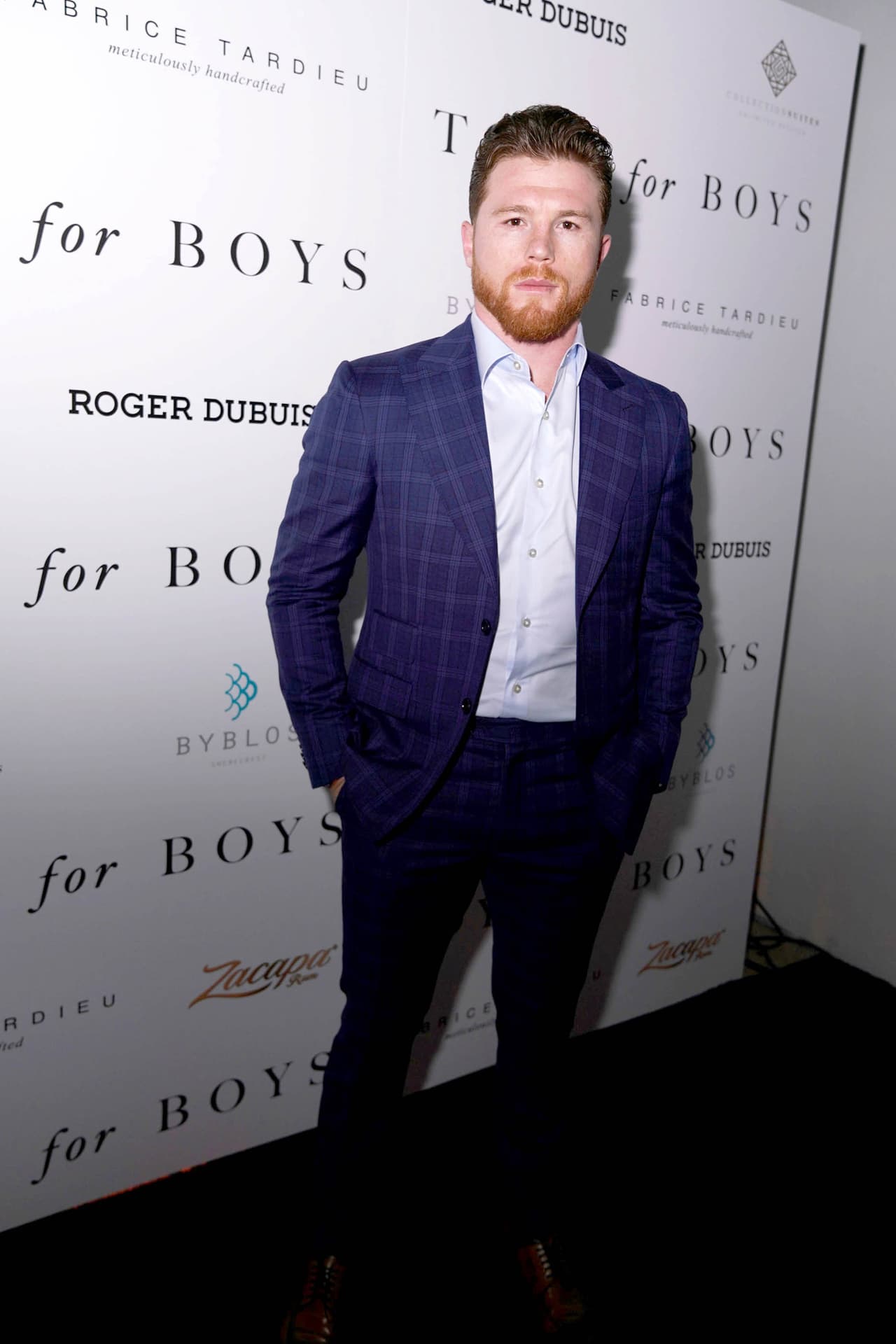 Saúl Álvarez en el evento Toys for Boys