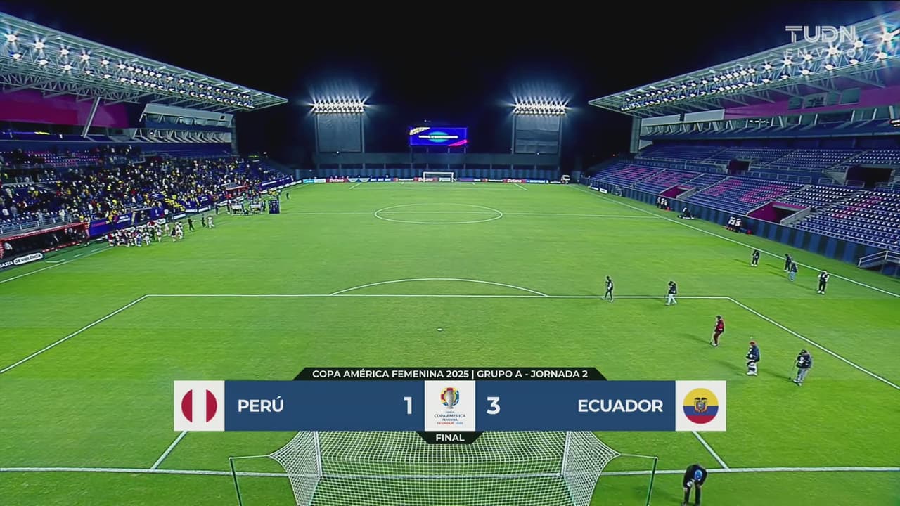 Resumen | Ecuador logra triunfo ante Perú en Copa América Femenina