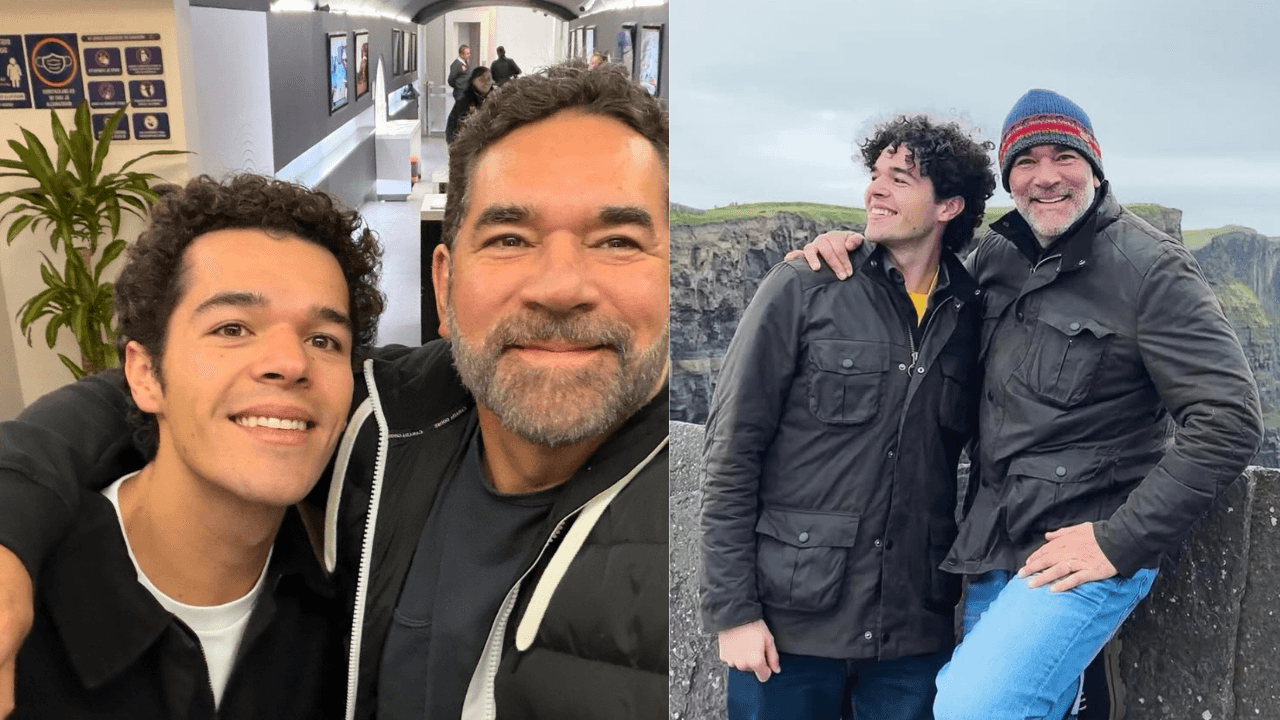 Eduardo Santamarina interrumpe entrevista de su famoso hijo; impacta por cómo se ven juntos 