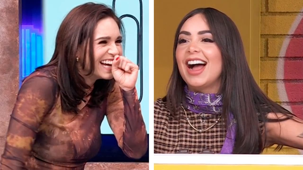 A Tania Rincón se le olvidó la palabra en el peor momento del juego 'Los Vecinos'