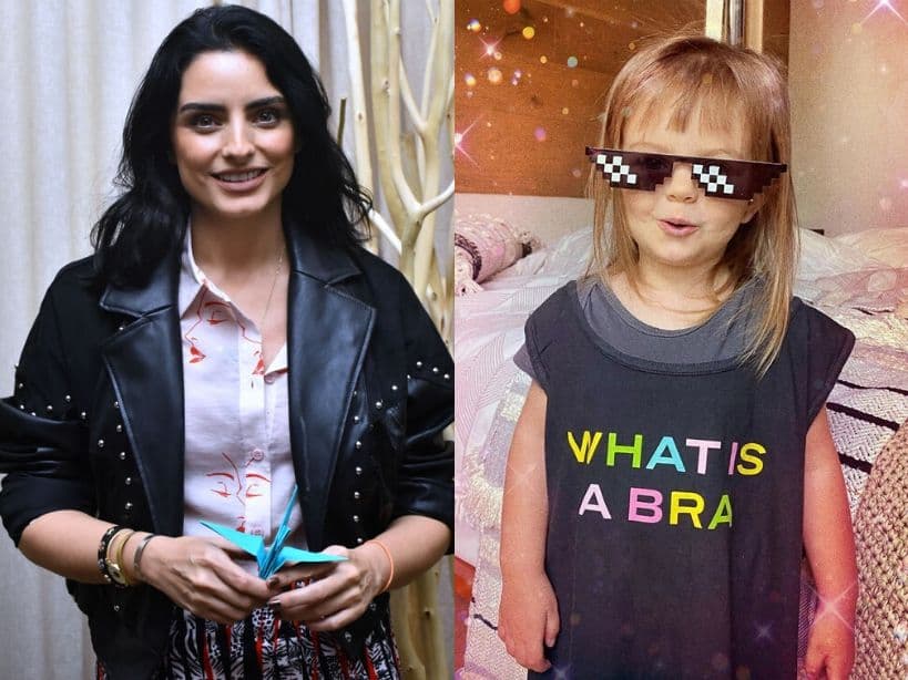 Kailani conquista a fans de Aislinn Derbez al aparecer con casco y patineta a los dos años de edad