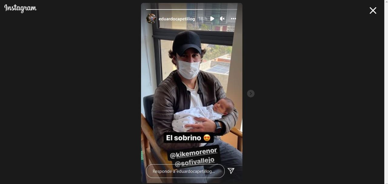 Eduardo Capetillo Jr. presentó en tierna foto al nuevo miembro de la familia.