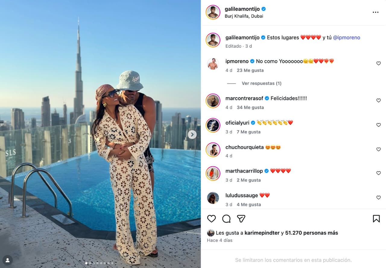 Galilea Montijo e Isaac Moreno.