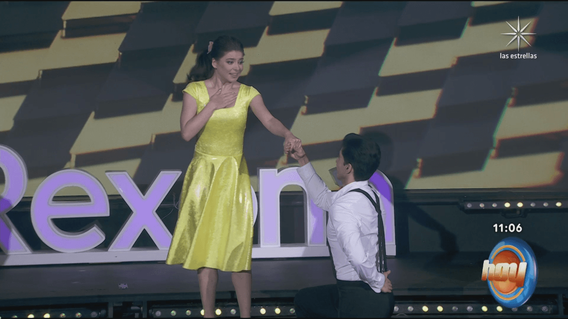 Pepe Valdivieso y Daniela Aedo en los ensayos de Las Estrellas bailan en Hoy