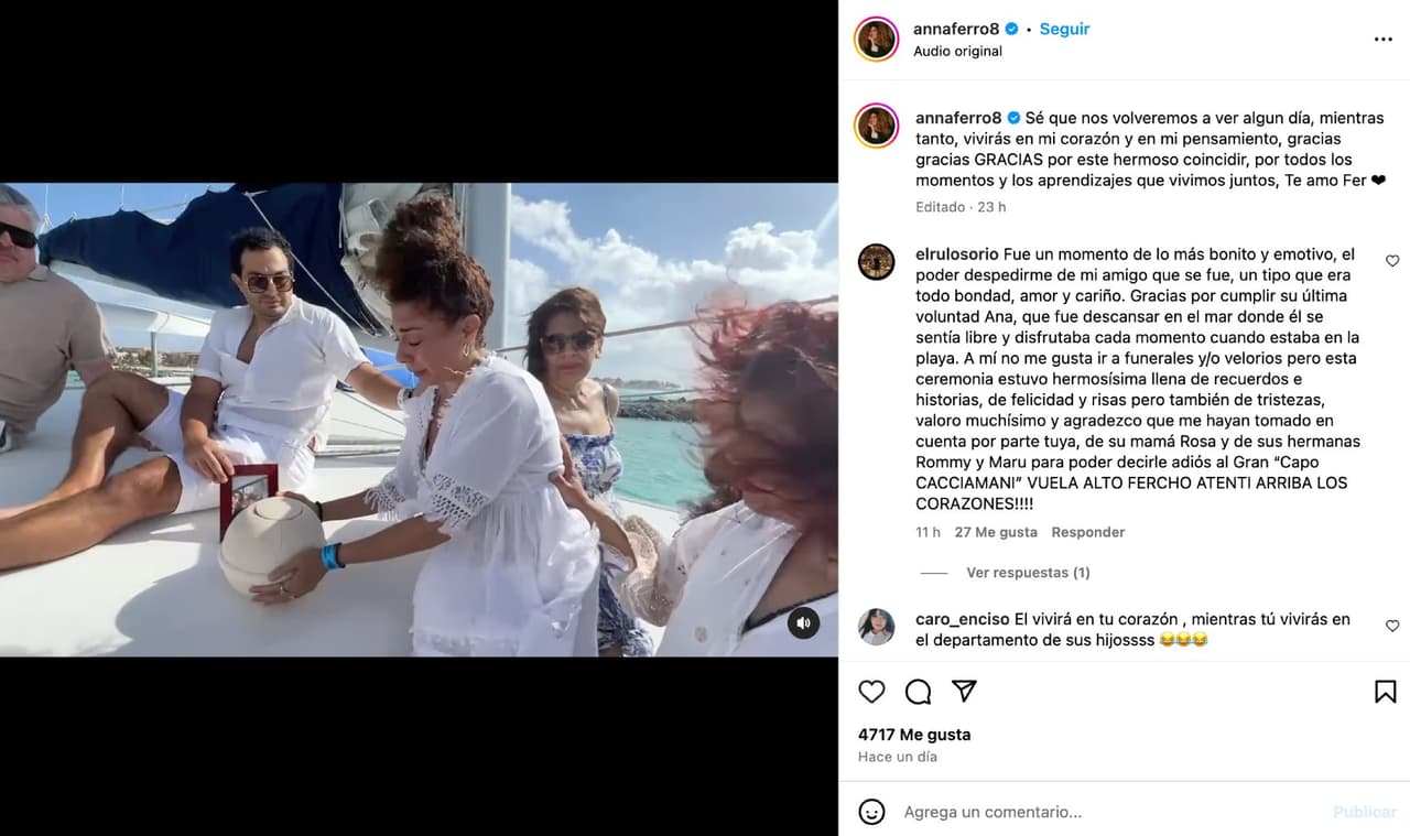 Anna Ferro, viuda de Fernando de Solar.