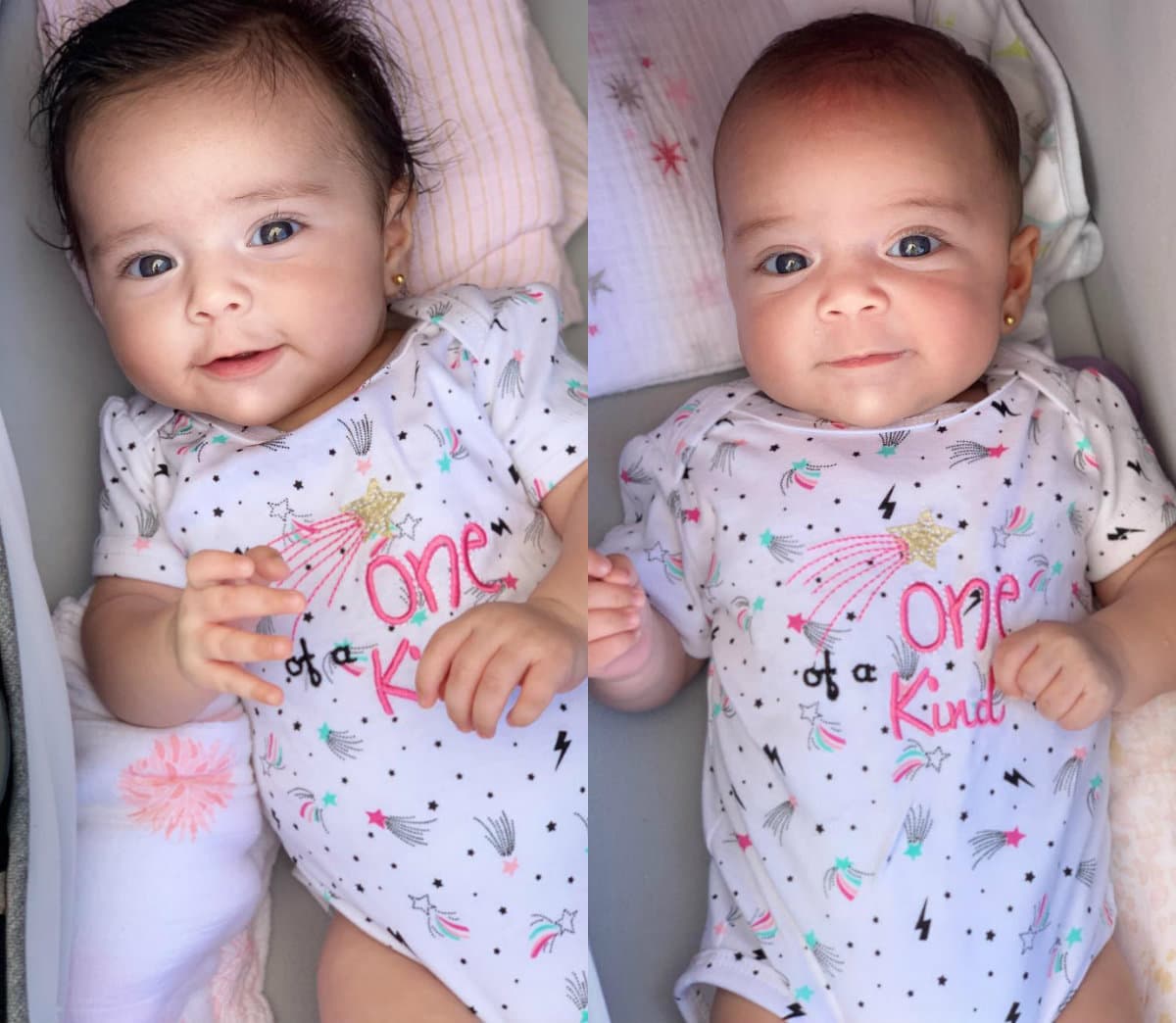 Emilia y Paula nacieron el 20 de diciembre de 2018. Fue el cuarto embarazo de Jacky Bracamontes, quien con la llegada de las pequeñas completó la familia que formó con Martín Fuentes en 2011, año en que contrajeron nupcias en Guadalajara, Jalisco.